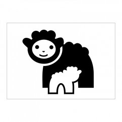 Dětský plakát ovečka černá