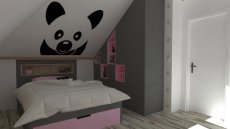 Samolepka na zeď panda xl