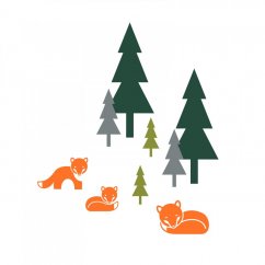 Nálepky Líšky v lese