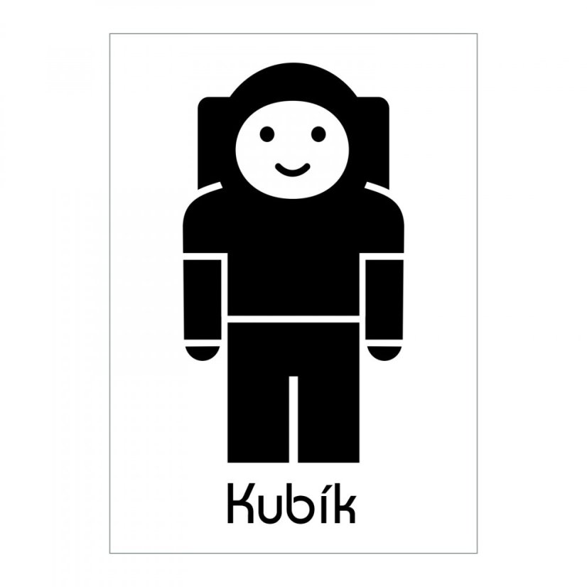 obrazky jmeno kosmonaut cerna