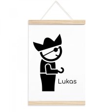 Plagát s menom pre chlapsa - Pirát