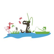 Vrba - dětská samolepka na zeď