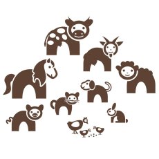 Farma - dětské samolepky na zeď