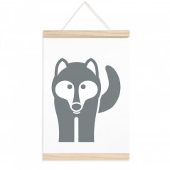 Dětský plakát vlk