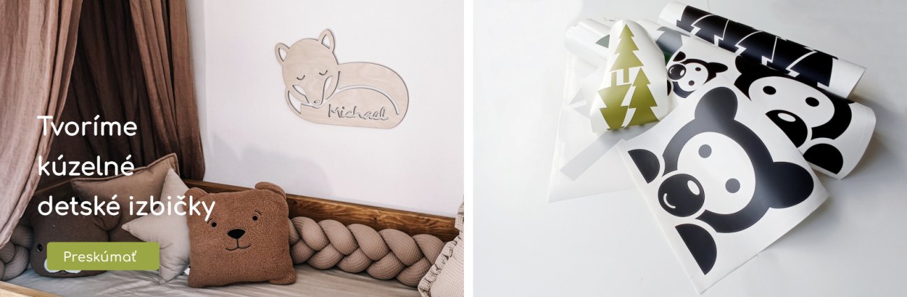 Detská izbička na tému les