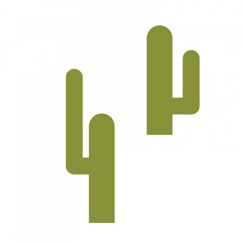 Kaktus - samolepka na zeď