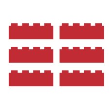 Samolepky na zeď ala Lego