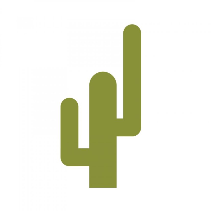 Kaktus - detská samolepka na stenu
