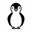 Dětské samolepky na zeď - tučňák - Pieris design