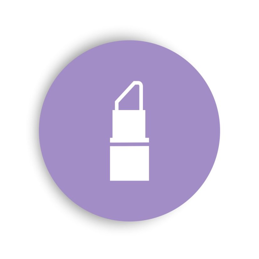 Rozlišovací štítok na box nahračky - piktogram líčidla