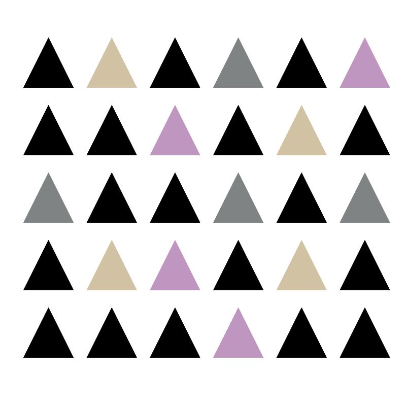 Trojúhelníky - samolepky na zeď
