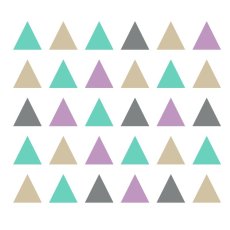 Trojuholníky - sada nálepiek na stenu