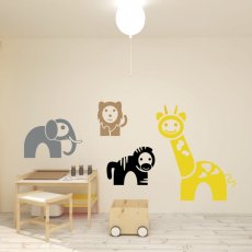 Samolepky na zeď zvířátka ze safari