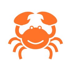 Krab - samolepka na zeď