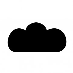 Oblak - samolepiaca kriedová tabuľa