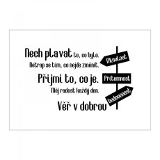 Motivační plakát Minulost, přítomnost, budoucnost