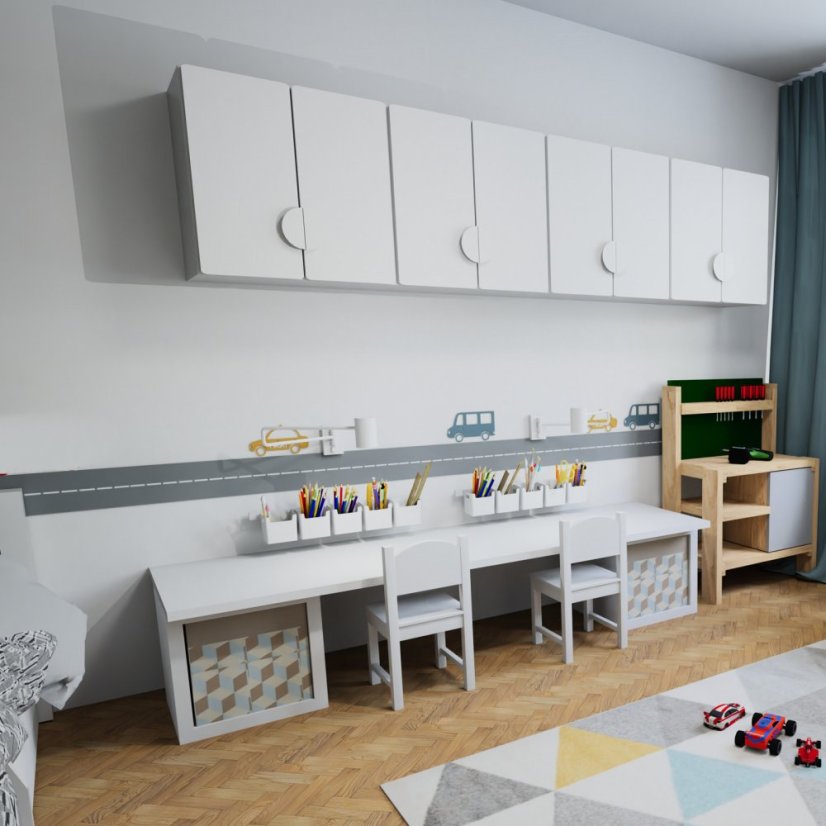 Dětský pokoj Ikea silnice, auta