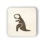 Dřevěný štítek na box s dinosaury - čtvereček