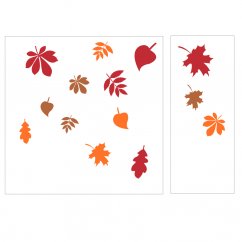 Padajúce listy - jesenné nálepky na okná