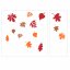 Padající listy - podzimní samolepky na okno