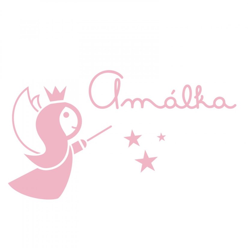 Nálepka na zeď jméno - víla - Pieris design