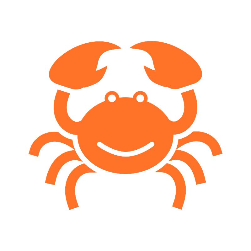 Krab - samolepka na zeď