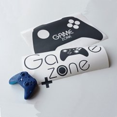 Game zone - X - nálepka na stenu pre hráča 2