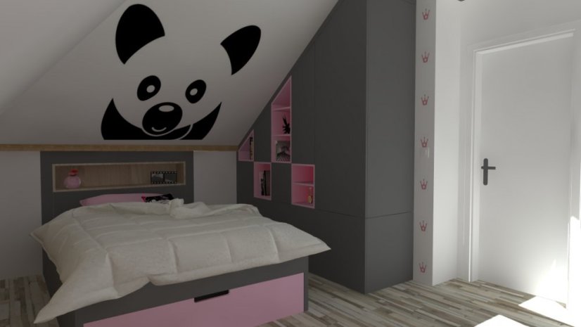 Samolepka na zeď panda xl