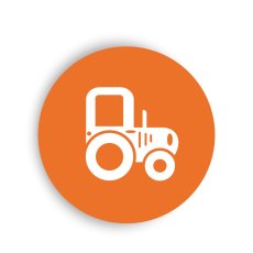 Rozlišovací štítek na box na hračky - piktogram traktor