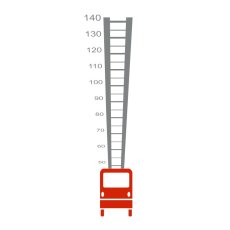 Dětský metr hasičské auto