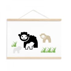dětský plakát na zeď ovečky