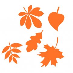 Padajúce listy - jesenné nálepky na okná