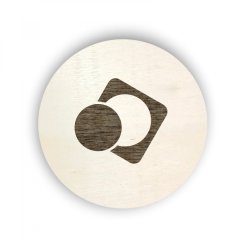 Dřevěný štítek na box kolečko - vkládačky