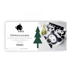 Darčekový poukaz - motív nálepky les