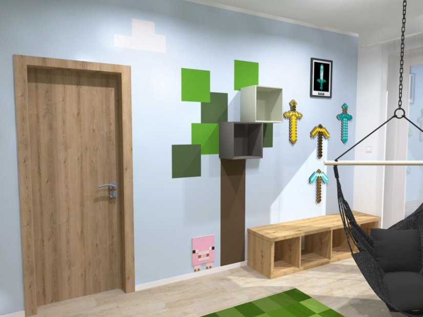 Dětský pokoj Minecraft