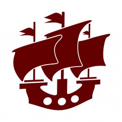 Pirátska loď - nálepka na stenu