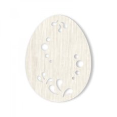 Vosk - Dřevěné velikonoční vajíčko - jarní dřevěné dekorace