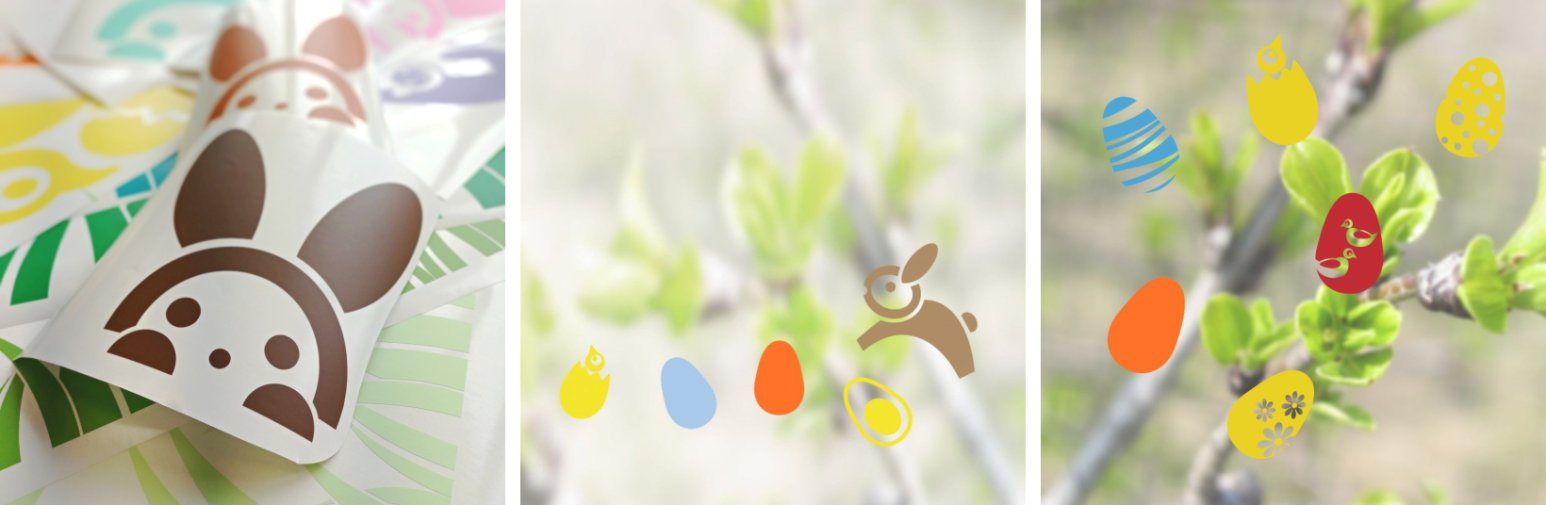 Velikonoční samolepky na okno