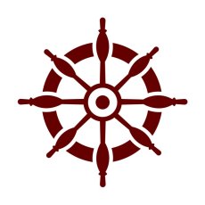 Kormidlo - nálepka na stenu