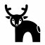lesní zvířátka - dětská samolepka na zeď - skandinávský styl - jelen