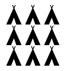Dětské samolepky na zeď teepee