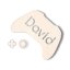 Dřevěná dekorace se jménem na přání pro hráče X - Barva: dřevo - přírodní