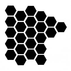 Šestiúhelníky/hexagony - samolepky na zeď