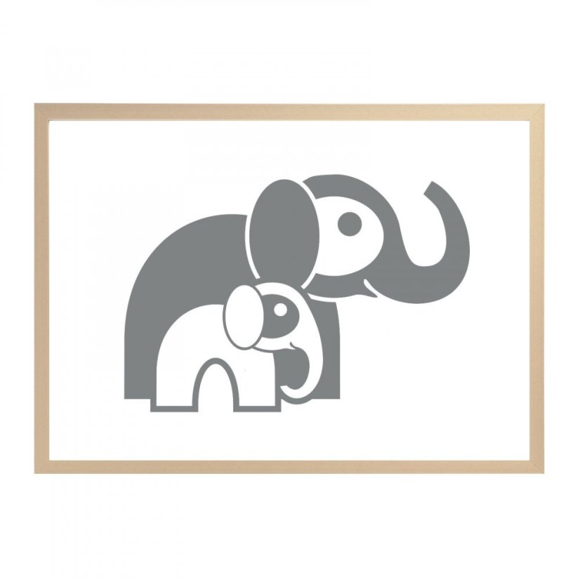 dětský obraz slon s mládětem