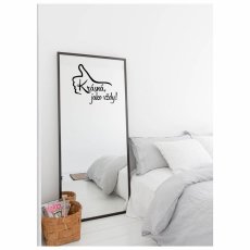 Samolepka na zrcadlo - nápis - Krásná jako vždy - Pieris design
