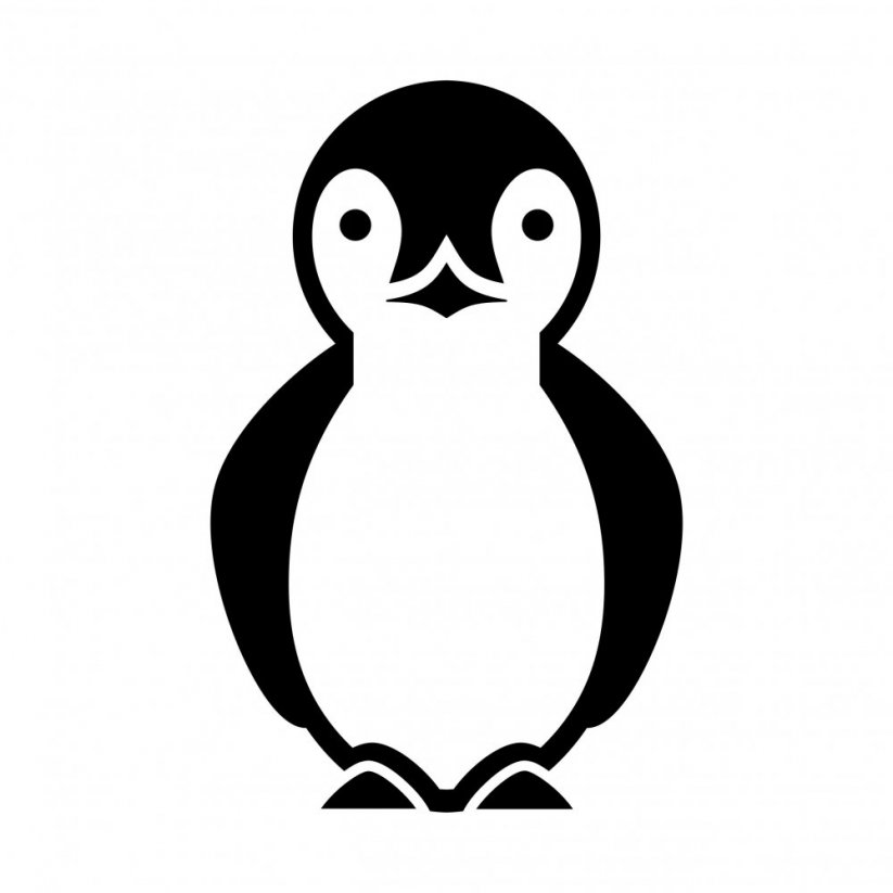 Dětské samolepky na zeď - tučňák - Pieris design