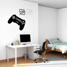 Game zone PS - nálepka na stenu pre hráčov