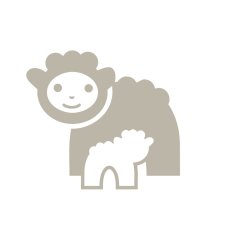 Ovečka s mládětem - samolepka na zeď