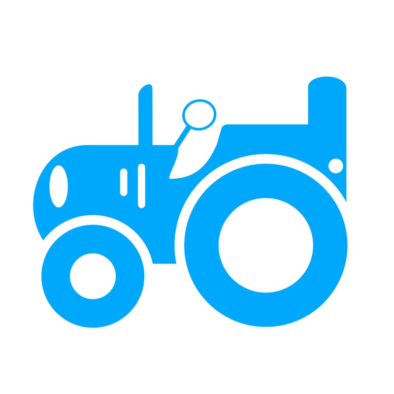 Traktor - nálepka na stenu