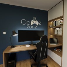 Game zone PS - nálepka na stenu pre hráčov 2